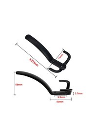 Resim Noktalı Portmanto Vestiyer Askısı Metal Mat Siyah 3 Lü Mat Siyah 