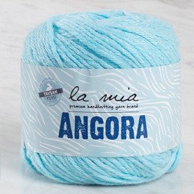 Resim La Mia Angora 50gr Mavi El Örgü İpi - L071 - 33802 