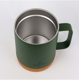 Resim IGLOO Cork Mug 350ml Termos Kupa Bardak Matara HAKİ 