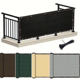 Resim 150GSM Rüzgar ve Toz Geçirmez Örgü Kumaş, Açık Hava Terasları, Balkonlar ve Havuz Deckleri için Uygun 