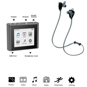 Resim Eclipse Fit Clip Siyah Radyo Plus Bluetooth Kulaklık Hediyeli 8gb Hafıza Dijital Mp3 Micro Sd Giriş 