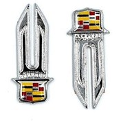 Resim Cadillac Tavşan Kulağı Arma - Cadillac Metal Arma (2 Adet) (530704116) 