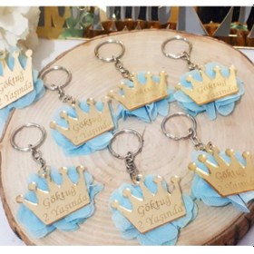 Resim Taç Pleksi Anahtarlık Bebek Şekeri(30 Adet) 