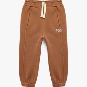 Resim Koton Beli Bağcıklı Cep Detaylı Pamuklu Jogger Eşofman Altı Kahverengi 6smb40039tk Kahve 