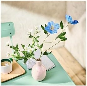 Resim Yapay çiçek, mavi, 57 cm, gelincik, iç-dış mekan 