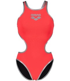 Resim Arena One Bıglogo Kadın Yüzücü Mayosu 001198450 Kırmızı 