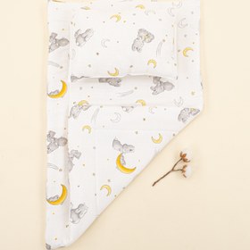 Resim Alt Açma Matı ve Yastık - Gri Tavşan 