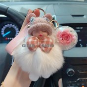 Resim Silver1 Gıoıo Yeni Ipek Eşarp Anahtarlık Kişiselleştirilmiş Inci Papyon Çanta Çekicilik Dokuma Anahtarlık (Yurt Dışından) 