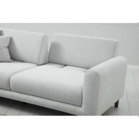 Resim Sare Koltuk 3Lü Ares Beyaz 