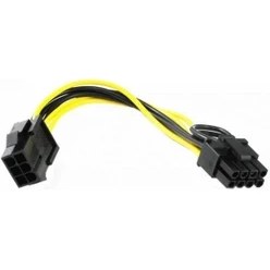 Resim Platoon 30 cm 6 Pin 8 Pin Çevirici 18 Awg 6 Pin 6+2 Pin 8 Pin Ekran Kartı Power Kablosu 