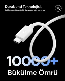 Resim Spigen Essential 2m Usb-c To Usb-c 60w Kablo Aca08720 Siyah 
