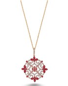 Resim Zirkon Taşlı Kartanesi Madalyon Gümüş Kolye (498575669) 