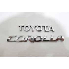 Resim Toyota Corolla Yazı Arma 2003 Sonrası 2 Adet-Yüksek Kalite (463839264) 