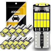 Resim Hata Olmadan 10 Adet LED T10 W5W 194 501 Canbus İç Işıklar Seti, Araba Gösterge Paneli, Tavan Okuma, Plaka ve Park Lambaları için Saf Beyaz 26 SMD 4014 Çip ile Özellikli. 