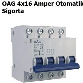 Resim Oag 4x16 Amper Trifaze Nötr Kesicili Otomat Sigorta 