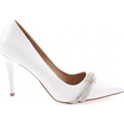 Resim Dgn Kn-02-23y Kadin Silver Taşli Bantli Abiye Ayakkabi KN-02-1563-R0198 