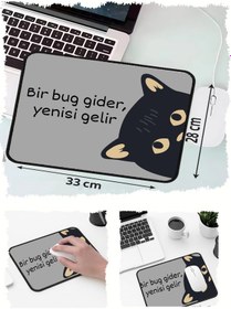 Resim Bug Gider Tasarımlı 33x28 Cm Mousepad Kaymaz Taban Rahat Konforlu Mouse Pad 