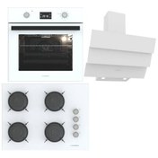 Resim Beyaz Ankastre Set (BO O6555C W - BH P7144C W - CH S6532C WW) Termikel