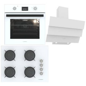 Resim Beyaz Ankastre Set (BO O6555C W - BH P7144C W - CH S6532C WW) 