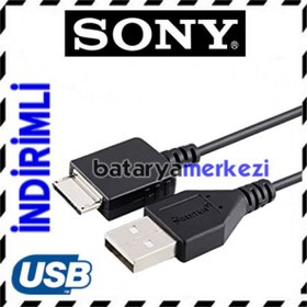 Resim SONY DATA ŞARJ WALKMAN KABLOSU WOLTMEN NWZ-E463 S544 NWZ-E344 NW SES MP3 MP4 PLAYER ÇALAR USB KABLO 
