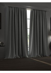 Resim Super Blackout Serisi Taş Rengi Işık Geçirmez Ekstraforlu Fon Perde Taş Rengi Taş 