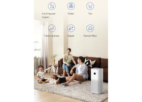 Resim Xiaomi 60M² Negatif Iyon Teknolojili Ferahlatıcı Hava Temizleyici Koku ve Duman Giderici Akıllı Alerjik Filtreli Güçlü Performans 