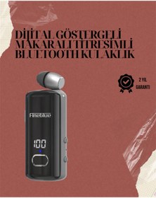 Resim LaraThec Su Geçirmez Fineblue F580 Kulaklık – Dijital Ekranlı, Klipsli, Geri Çekilebilir Kablo ve Gür 