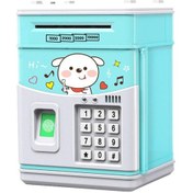 Resim Springsun Atm Simülasyonlu Parayı Otomatik Çeken Parayı Saklama Kutusu, Parmak İzi Ve Şifre Kilidi, 11 Çocuk Şarkısı, Gençler İçin Eğitici Para Tasarrufu Aleti 