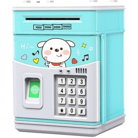 Resim Springsun Atm Simülasyonlu Parayı Otomatik Çeken Parayı Saklama Kutusu, Parmak İzi Ve Şifre Kilidi, 11 Çocuk Şarkısı, Gençler İçin Eğitici Para Tasarrufu Aleti 