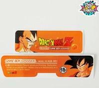 Resim Nintendo GameBoy Advance Arka Yapıştırma Dragon Ball Z MODEL 11 GBA Back Tag Sticker POPKONSOL