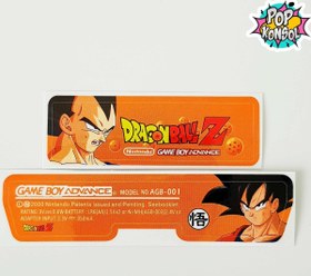 Resim Nintendo GameBoy Advance Arka Yapıştırma Dragon Ball Z MODEL 11 GBA Back Tag Sticker 