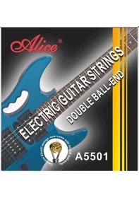 Resim Alice A5501 Elektro Gitar Tel Seti - 10-46 Light Eğitim - Çift Sarım Çift Sarım Teknolojisi İle Ekstra Dayanıklılık, Güçlü Sinyal Çıkışı Ölçü: .010 - .046 6'lı Tam Takım Set 