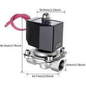 Resim Willowhaven 1 İnç Paslanmaz Çelik Elektromanyetik Vana Yüksek Sıcaklık Basınç Dayanımlı Sızdırmaz Endüstriyel Otomasyon 