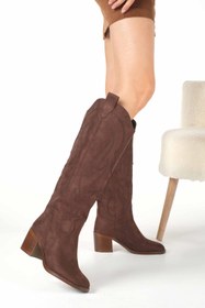 Resim Mio Gusto Romina Kahverengi Kovboy Çizmesi 