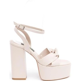 Resim Derinet Bilekten Bantlı Platformlu Kadın Topuklu Ayakkabı 