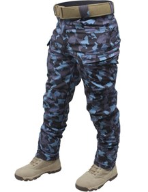 Resim GRAY WOLF Kargo Pantolon Graywolf Softshell Mavi Kamuflaj 