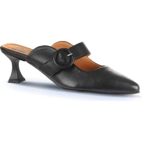 Resim Bueno Shoes Siyah Deri Kadın Topuklu Terlik 01WA1301 01WA1301 