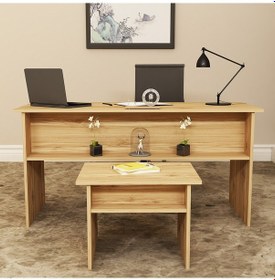 Resim KALENDER DEKOR MERKÜR-1-2 OFİS BÜRO MASASI TAKIMI MRK04 