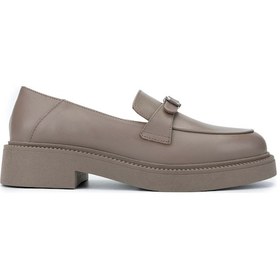 Resim Tamer Tanca Kadın Hakiki Deri Vizon Loafer Ayakkabı 1060 24544 Bn Ayk Sk24-25 K.vızon Dr Koyu Vizon 