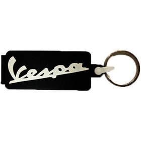 Resim Vespa Uyumlu Anahtarlık Siyah 