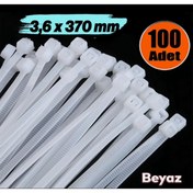 Resim Genel Markalar Plastik Cırt Kelepçe 3.6x370 mm (100 Adet) Beyaz 