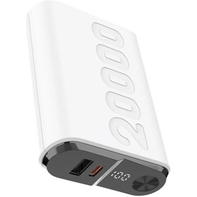 Resim Bix Tpb24 20000mah Pd 20w Usb-c Usb-a Qc 3.0 22.5w Süper Hızlı Şarj Destekli Dijital Ekranlı Mini Powerbank Beyaz Beyaz 