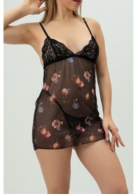 Resim Phevos Dantel Detaylı Sırt Dekolteli Gecelik 001 