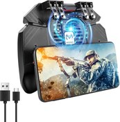 Resim DUHALINE Pubg Mobile Oyun Konsolu Tüm Telefonlar Için Uyumlu Ateş Tetik Düğmesi- Telefon Soğutuculu 