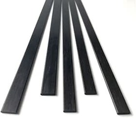 Resim AYTOSH 2pcs Length 500mm Carbon Fiber Material Carbon Fiber Sheet, Carbon Fiber Plate High Hardness Twill Carbon Fiber Plate Board Sheets, For Diy Drone (Size : 1x4mm) 