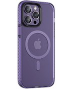Resim IPhone Uyumlu 14 Pro Max Kılıf Mat Arka Yüzey Wireless Şarj Özellikli Zore Locik Kapak 