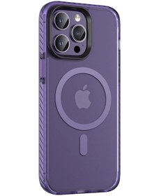 Resim IPhone Uyumlu 14 Pro Max Kılıf Mat Arka Yüzey Wireless Şarj Özellikli Zore Locik Kapak 