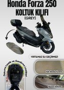 Resim ADM Honda Forza 250 Koltuk Sele Kılıfı - Su Geçirmez & Yırtılmaz (Gri) Uyumlu 