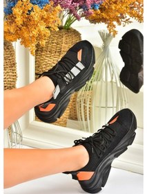 Resim Fox Shoes Siyah Kumaş Kadın Spor Ayakkabı M973510404 