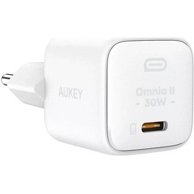 Resim Aukey Pa-b1l-wh 30w Omnia Iı Mini Gan Type-c Pd Şarj Adaptörü 